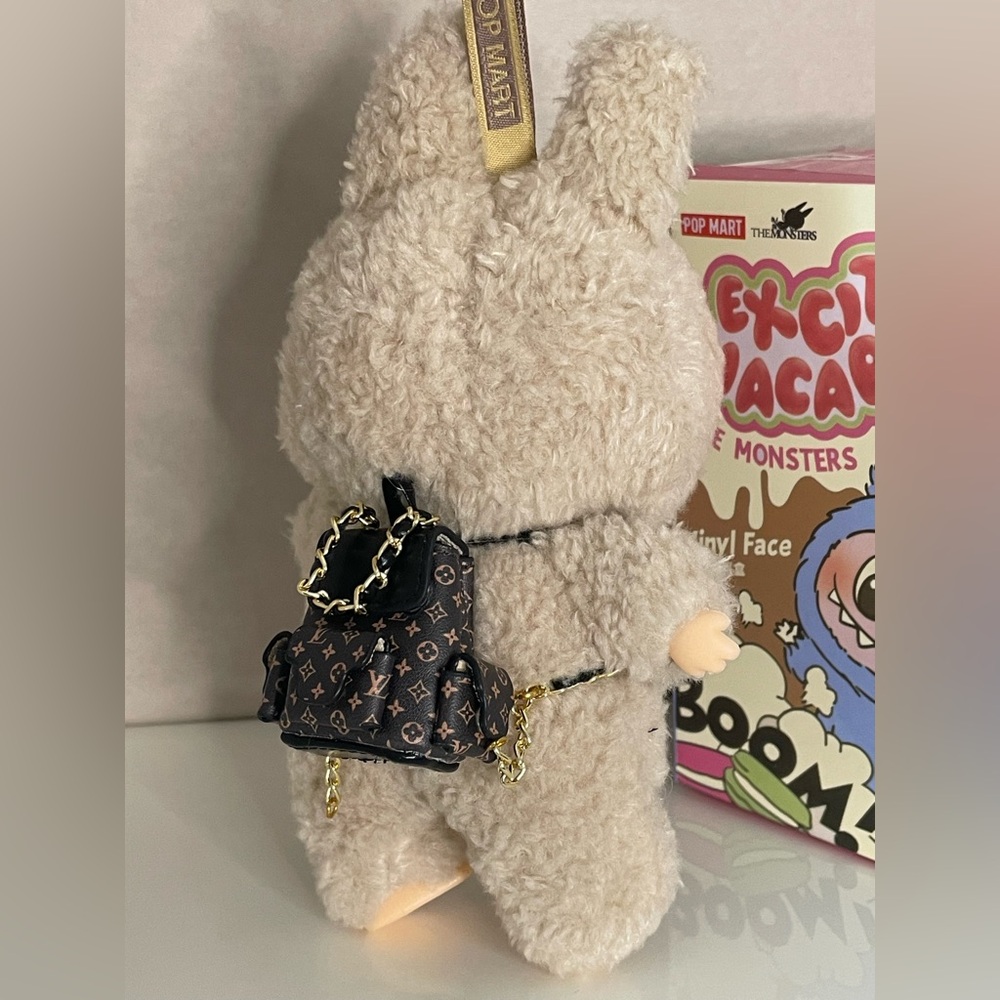 Handmade Labubu LV Backpack Accessory Novelty Purse Handbag DOLL NOT INCLUDED
